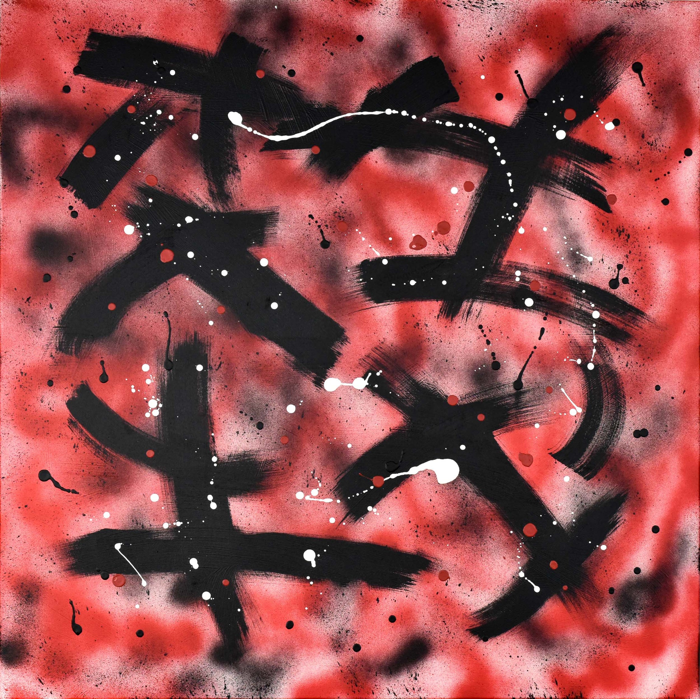 Black And Red Abstract Art | Japan – ART GODA