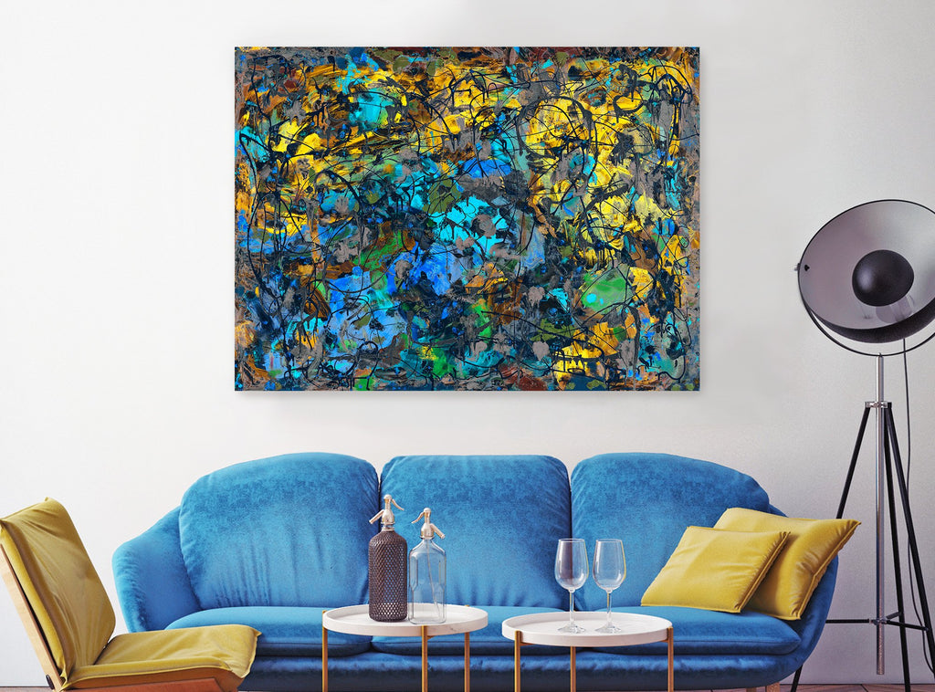 Large abstract art print for sale