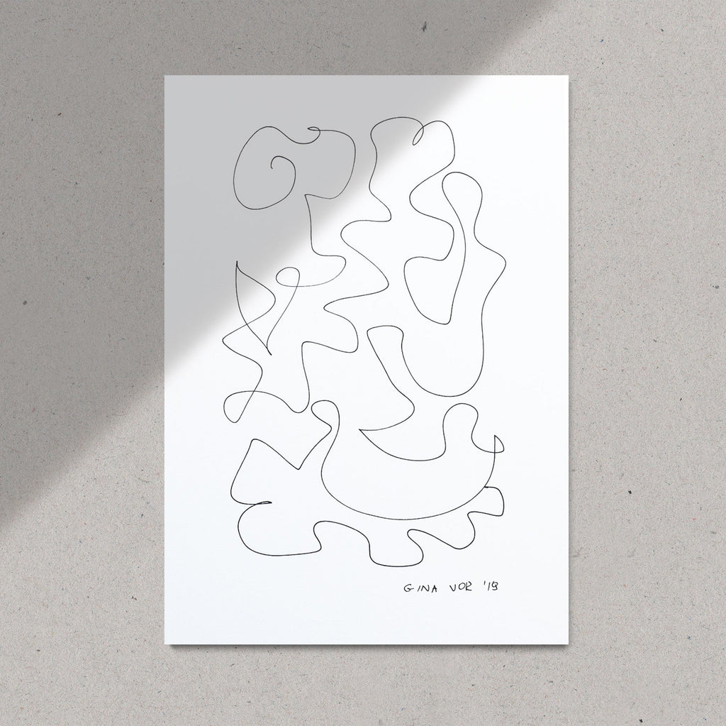 Abstract line drawing, buy online