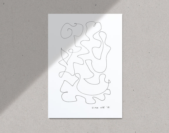 Abstract line drawing, buy online