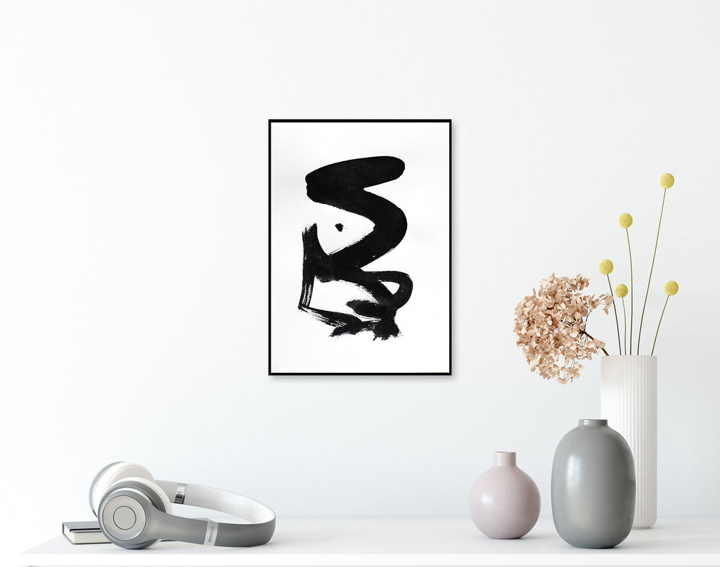 Black and white abstract art for sale