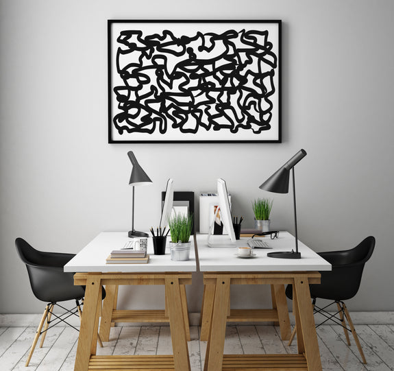 modern art to download, black and white abstract