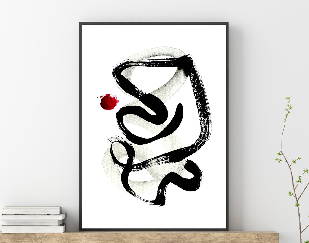 printable art modern black and white artwork