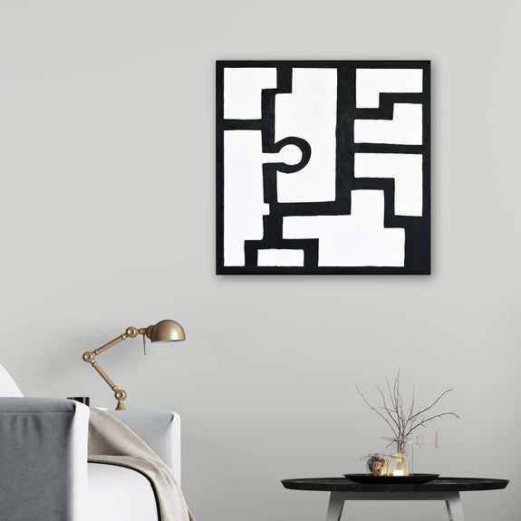 Black and white abstract art for sale