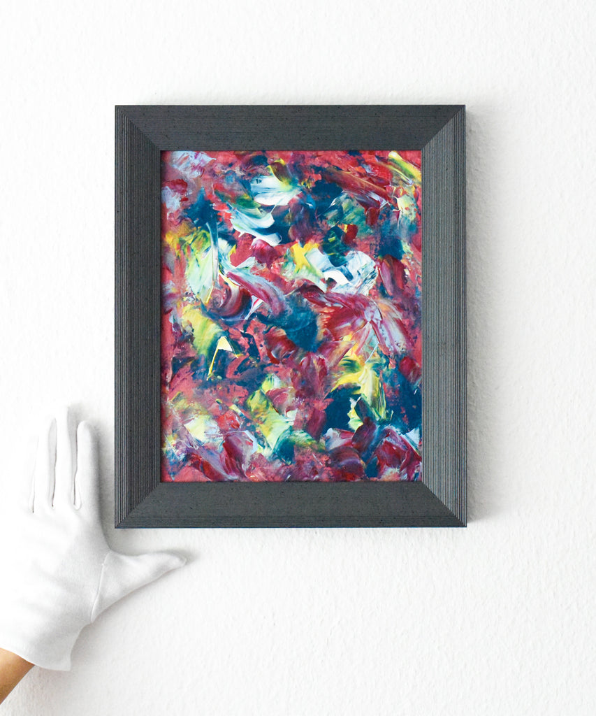 Framed abstract painting for sale