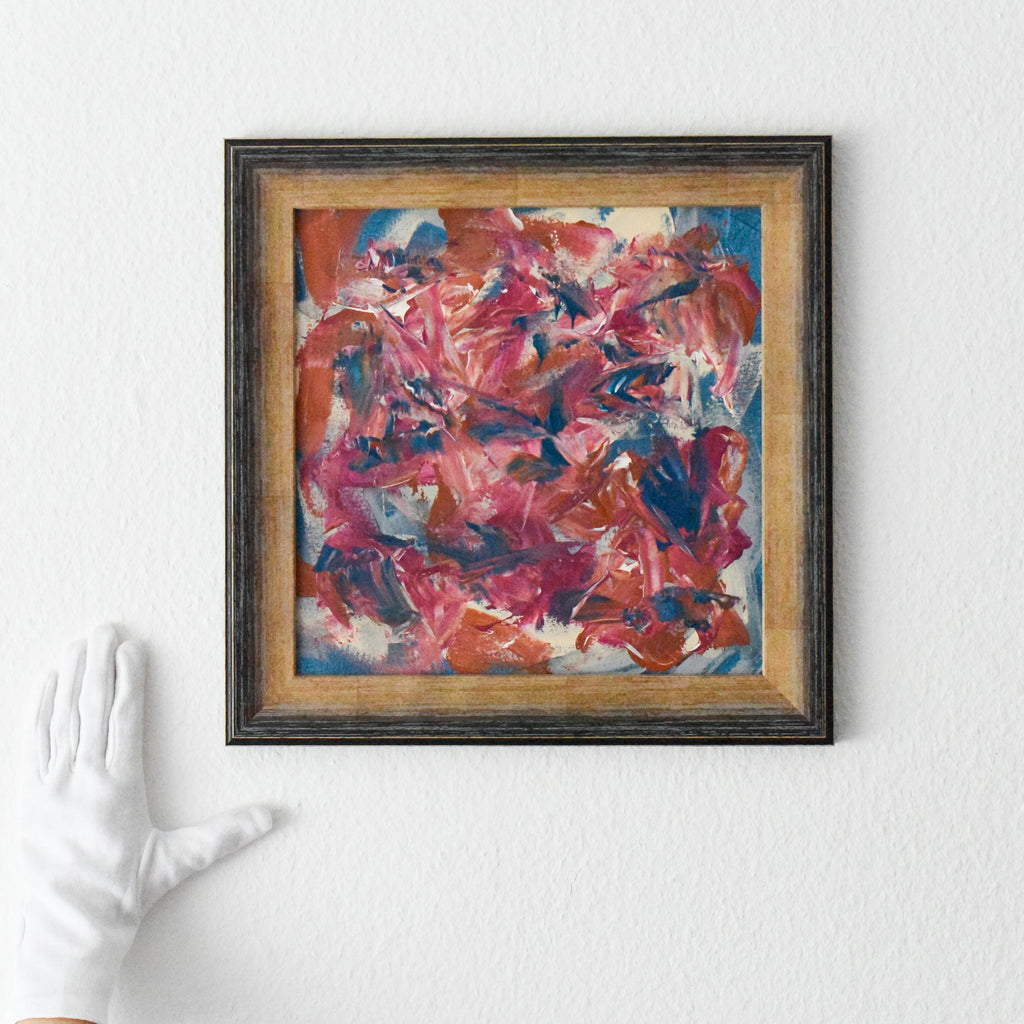 Framed abstract painting for sale