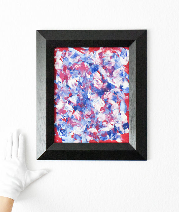 Framed abstract painting for sale